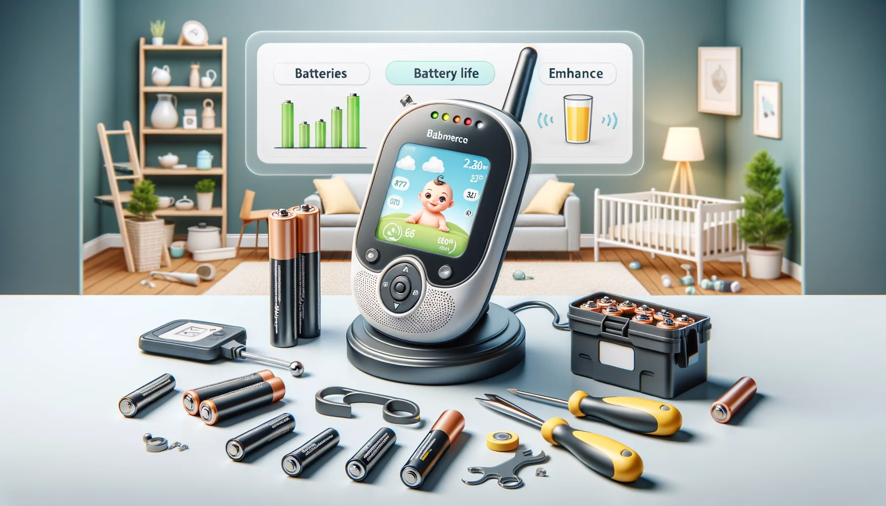 Anleitung: Babyphone Akkus wechseln und Batterielaufzeit verbessern