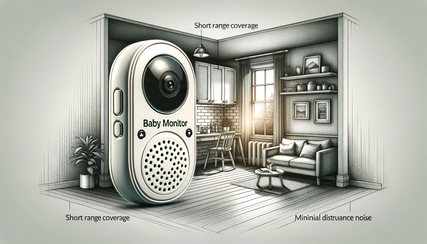 Babyphone fuer kleine Wohnungen: Geraete mit geringer Reichweite und wenig Stoergeraeuschen